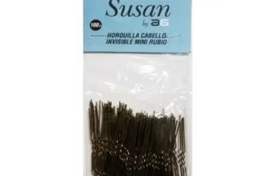 Asuer Horquilla Cabello Invisible Mini Rubio Susan 100uds